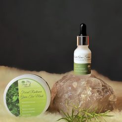 anti acne serum green tea mask