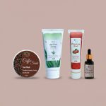 ALOEVERA CLEANSER+FACE SCRUB+FACE MASK+GLOWING SERUM DEAL