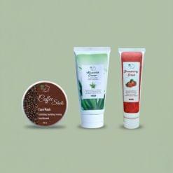 ALOEVERA CLEANSER+FACE SCRUB+FACE MASK DEAL