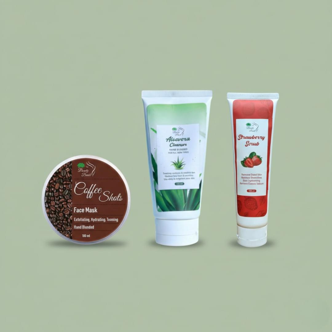 ALOEVERA CLEANSER+FACE SCRUB+FACE MASK DEAL