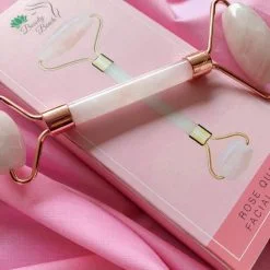 ROSE QUARTZ FACIAL ROLLER - Image 2